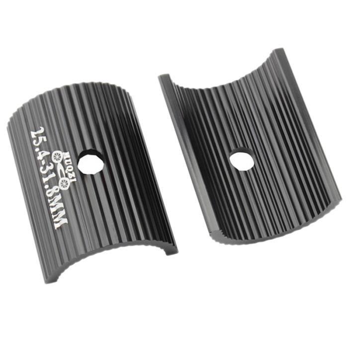 Set De 4 Cales De Guidon Vélo 25.4-31.8mm – Alliage Alu CNC Rouge – Pour Adapter Potence Et Cintre