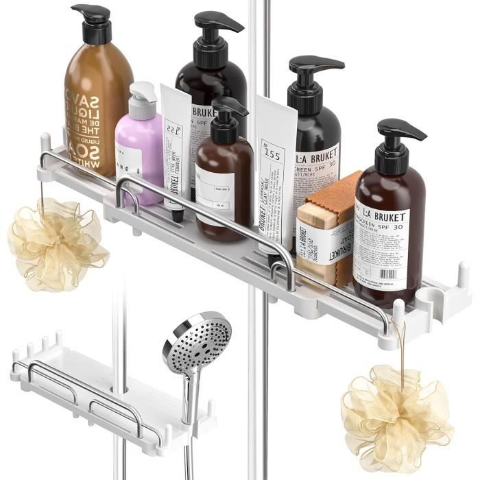 Étagère flottante de salle de bain Étagères de rangement murales pour