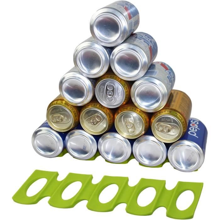 Lot 2 Porte Bouteilles Vin Frigo ZEPIQOR - Étagère Range Bouteilles Jusqu'à 10 Bouteilles Plastique