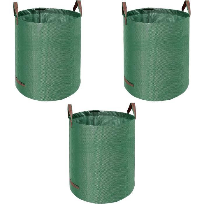 Sac à Déchets XXL Lot De 3 Sac Jardin 272L Sacs De Déchets Jardin