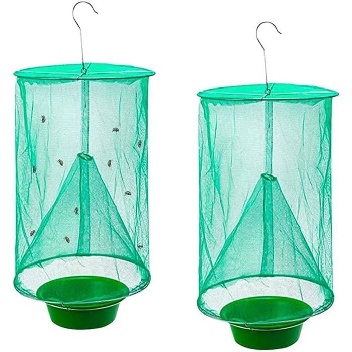 Lot De 10 Pièges à Mouches En Balle Jaune - Diamètre 8,3 Cm (3,27") - Étanche Et Résistant Aux UV - Avec Attractif Adhésif - 12