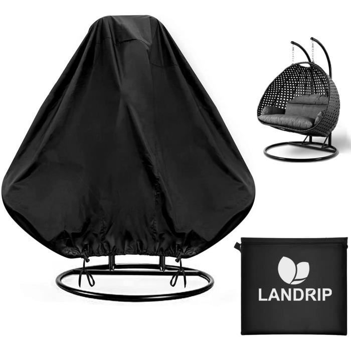 Housse De Protection Pour Chaise Suspendue – Tissu Oxford 420D Imperméable Et Anti-UV – Taille 190x115 Cm – Avec Cordon De Serrage