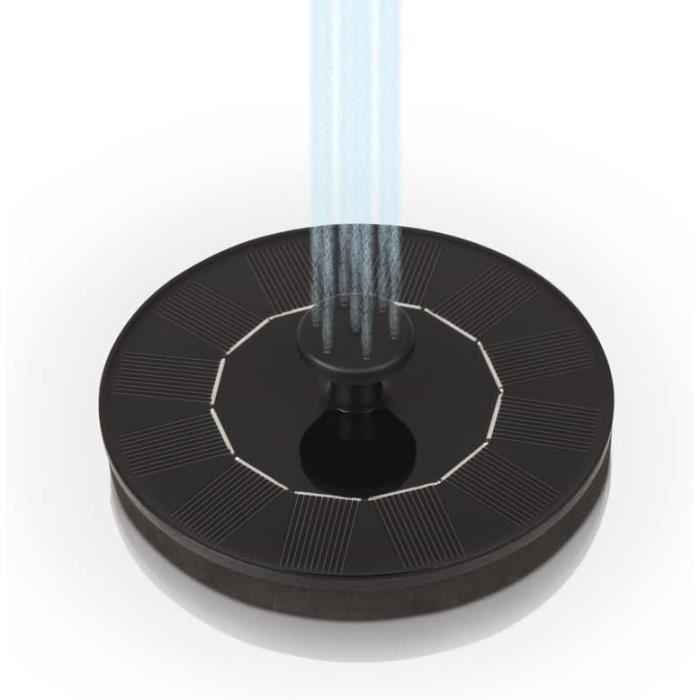 Fontaine Solaire Oslo 300 RGB Avec Lumière LED Et Pompe 3W - Jeu D'Eau Écologique Pour Bassin Avec Télécommande Et Batterie