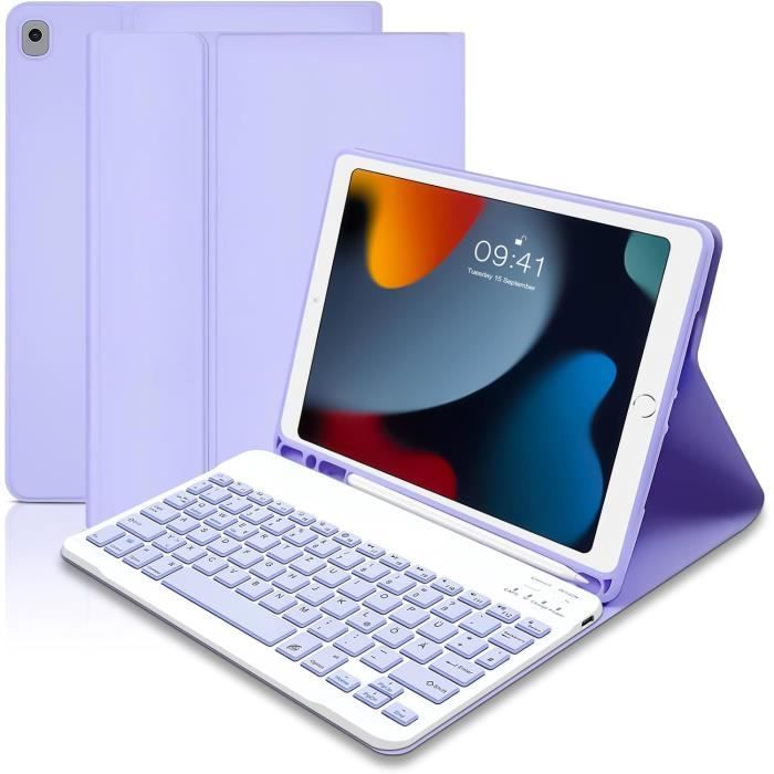 Étui de Protection Rouge avec Clavier Bluetooth pour Tablette Haehne 10