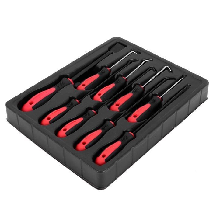Crochet de Joint d'Huile 8 Pcs Extracteur de Joint Torique de Voiture Universel