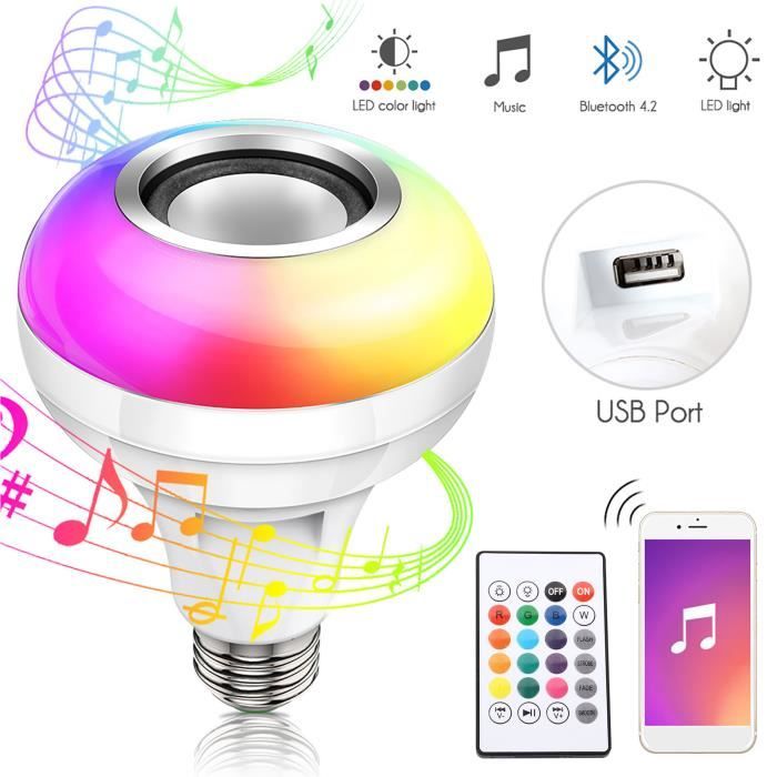 VBESTLIFE Ampoule a musique FBA Monopolys RGBW Bluetooths Am