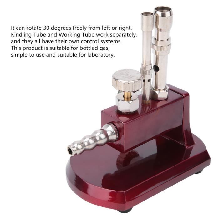 Bec Bunsen Double Tube Rotatif Au Propane - Pour Laboratoire (Okeeyseda) - 2