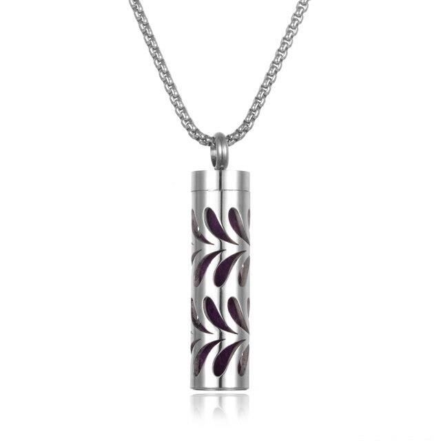 Collier Et Bracelet Diffuseur D'Huiles Essentielles - Médaillon Aromathérapie Avec Tampons - Cadeau Bien-être
