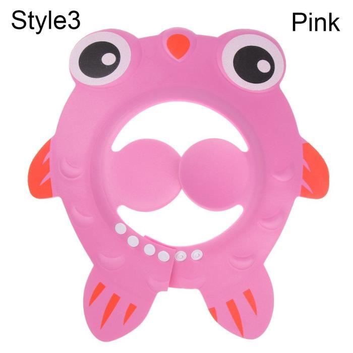 Silicone Réglable Lavage 3 Bonnets De Douche Bébé - Visière Lavage