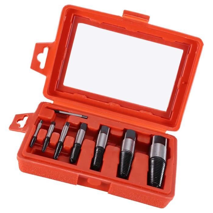 Extracteur de vis cassé Lot de 8 Extracteurs de Vis de Tuyau D