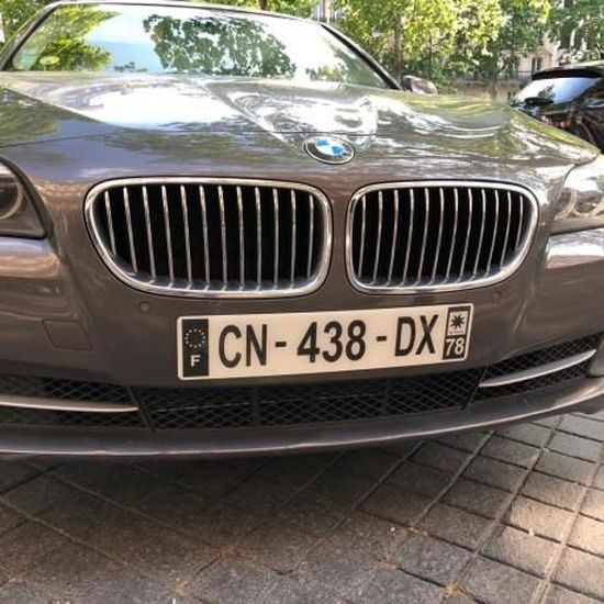 JINTORA - 2 Plaque Immatriculation Voiture Département Vendée 85 - Autocollant Voiture - Résistant Aux Intempéries - Vinyle Durable - Facile à Coller - Accessoire Déco Original