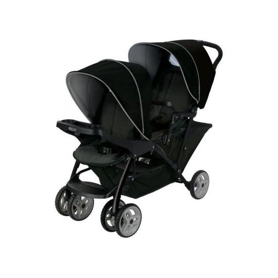 Poussette double volutive Graco Stadium Duo Black Grey 1 coque