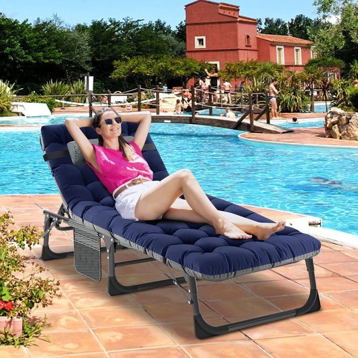 Alu Lit de camp Topaz Camping Chaise longue pliant Grand 150 kg M GRAND CANYON