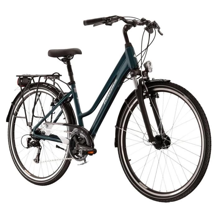 Vélo de Trekking - Kross - Trans 4.0 - Femme - Shimano 21 Vitesses - Turquoise - Sport