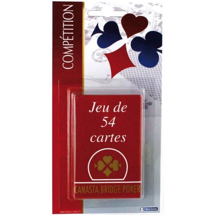 najayco Lot de 2 paquet de cartes Rouge et Bleu - Jeux de Cartes