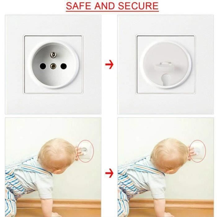 20 caches + 5 clés) Caches de Prises pour Bébé Sécurité Protection - Prise  de Courant avec à mécanisme tournant, Enfant Sécurité - Cdiscount  Puériculture & Eveil bébé