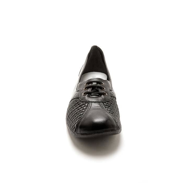 Derbies PEDICONFORT Femme Cuir Noir Hallux valgus Grande