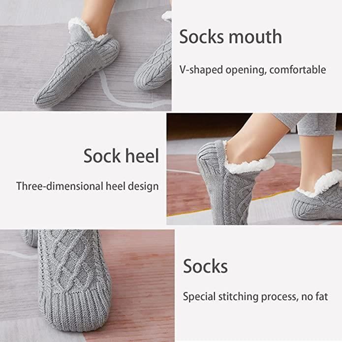 Chausson Chaussette Mixte ZGEER Douce Polaire Epaisse