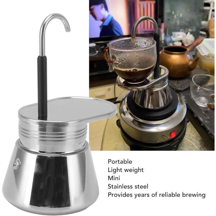 Cafetière Turque avec poignée,cafetière Moka 600 ML en Acier Inoxydable, cafetière Turque
