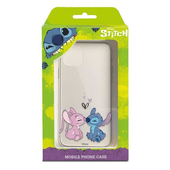 Funda para iPhone X Oficial de Disney Angel & Stitch Beso - Lilo & Stitch