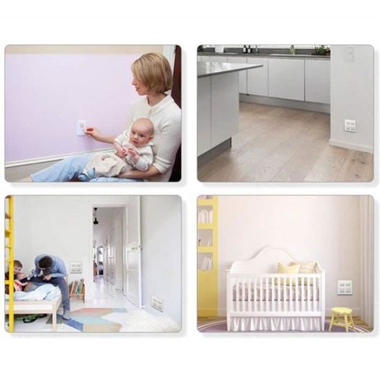 BIGtec Lot De 5 Cache-prises Pour Enfant - Protection Contre Les Prises - Avec Mécanisme Rotatif