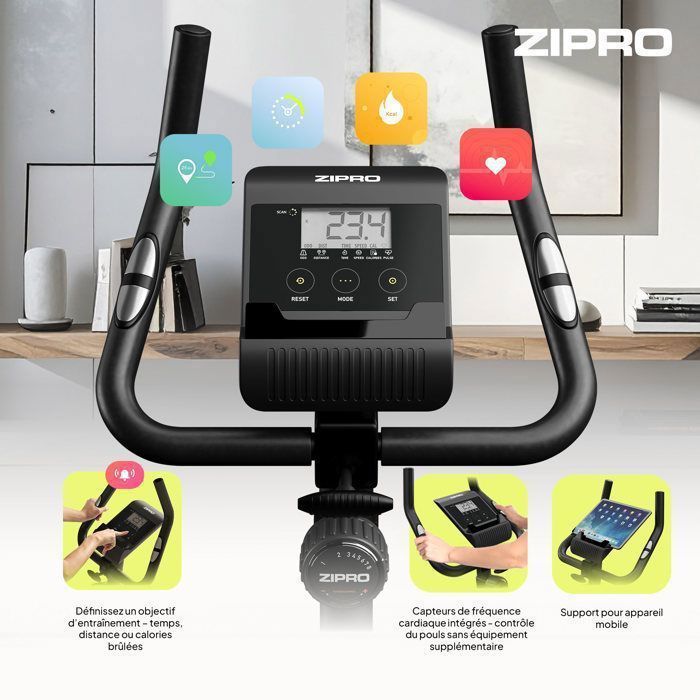 Vélo d'appartement ZIPRO Boost Gold Résistance magnétique