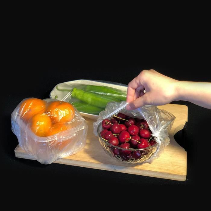 Emballage alimentaire,Couvercle alimentaire jetable en plastique,100  pièces,emballage Flexible,pour bol de frui- Clair-100 Pcs - Cdiscount Au  quotidien