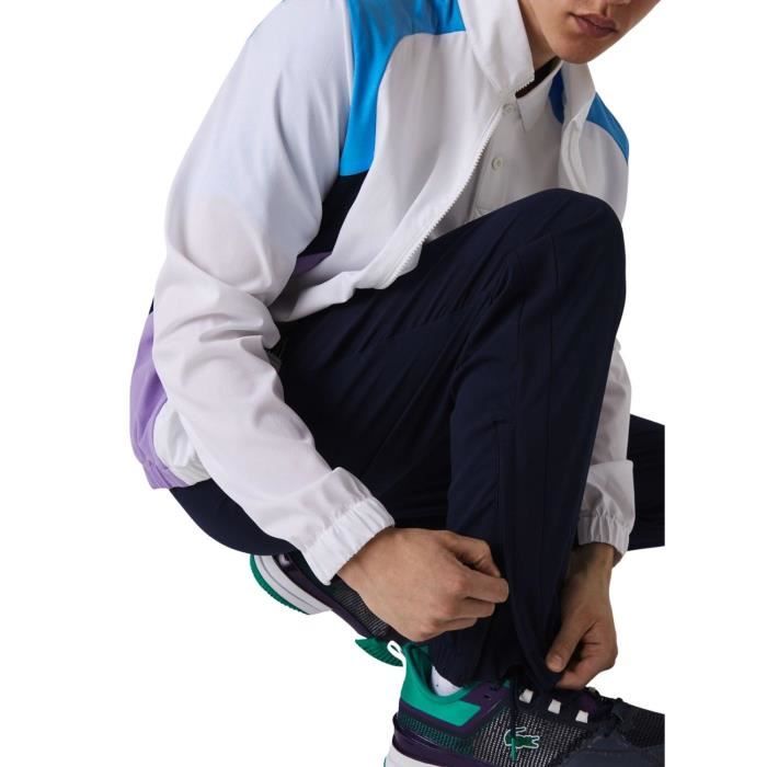Survetement lacoste deals bleu marine
