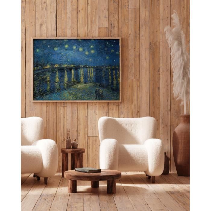 Décoration Murale En Bois Tableau Van Gogh Terrasse Du Café Le Soir - Marque Enesco