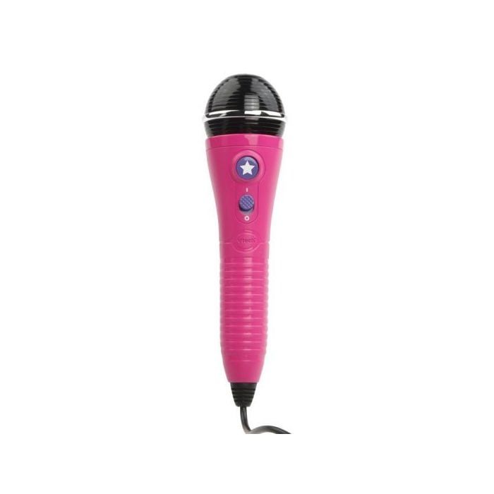 VTech Kidi Superstar LightShow Rose – Micro Karaoké 8-en-1 Avec Boule Disco – Magic Voice – Dès 5 Ans – Contenu Français