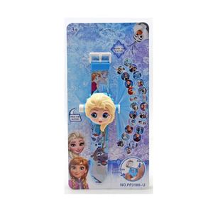 Montre Bracelet Enfant La Reine Des Neiges Lexibook - écran Digital Avec Projecteur D'images - Violet