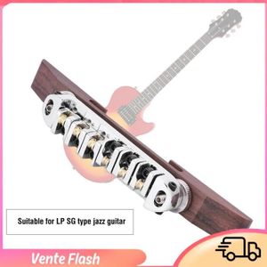 Selles De Chevalet Tremolo Pour Guitare électrique - 6 Pièces, Alliage Zinc, Noir Ou Argent, Avec Vis Et Ressorts - 3