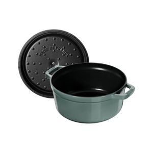 Cocotte en fonte Diamant 22cm - Gris STAUB - Droguerie Française