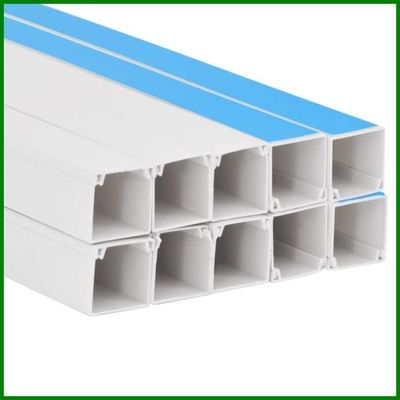 Goulotte électrique Cache-câble Auto-adhésif 20x10 Mm - Rouleau 4 Mètres Blanc - Pour Maison, Bureau, TV