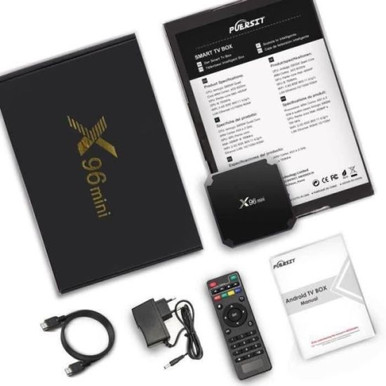 X96 mini TV Box Android 71 HD 4K Décodeur réseau Boîtier Tv 1+8G Remote X96 mini TV Box Android 71 HD 4K Décodeur réseau Boîtier Tv 1+8G Remote