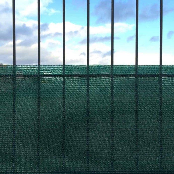 Filet brise-vue vert 1m x 50m HDPE, résistant aux UV et au vent ...