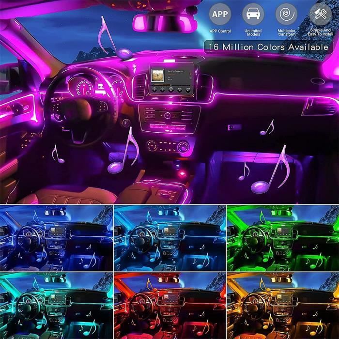 Intérieur de voiture LED Lumières d'ambiance - Cdiscount Auto