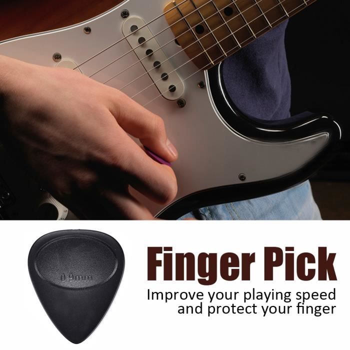 4 pièces protecteurs du bout des doigts pour guitare silicone