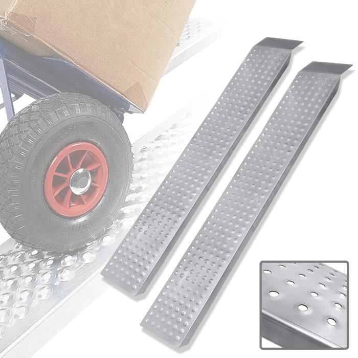 Rampe De Chargement Pour Moto En Acier Galvanisé - Lot De 2, 160 Cm, Par VOUNOT