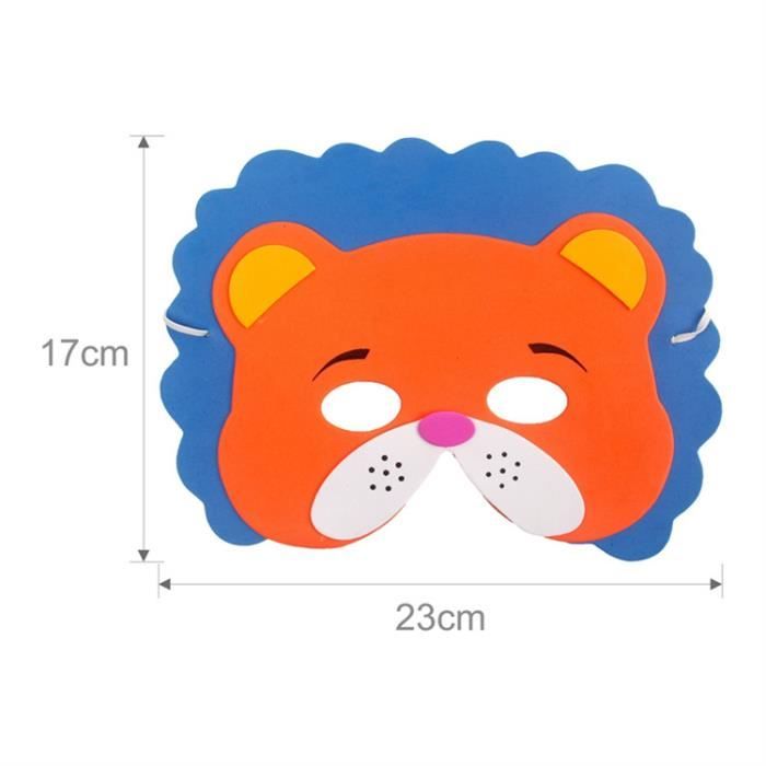 BESTZY 10 Pièce Masques D'animaux, Animaux Enfant Masques En Mousse