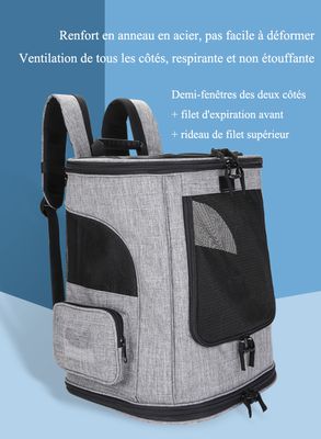 Sac à Dos Voyage Léger Imprimé Chat - Étanche, Compact - Poches Latérales - Pour Homme Et Femme - Idéal Rando, Quotidien - 3