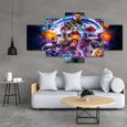 5 peintures sur toile-Avengers-Décoration De Salon-Décoration Murale-Impression HD-avec cadre-125x70cm[268]-0