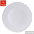 Assiette Plate à Pizza Ø 33 cm Blanc (lot de 6) Plat de Service Déjeuner BORMIOLI vaisselle pour la restauration et la maison-0