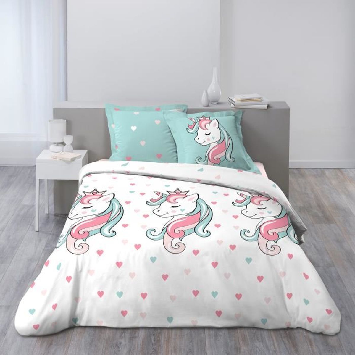 Housse De Couette 200x200 Cm 2 Taies D Oreiller 100 Coton 57