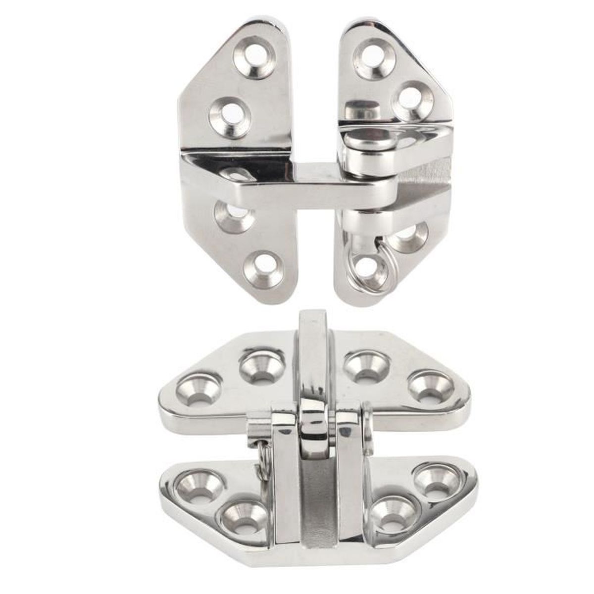 4 Charnières De Trappe Marine En Acier Inoxydable 316 – 70x67 Mm – Pour Yacht, Bateau, Voilier, Résiste à L'eau De Mer Et à La Traction