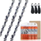 SAVIOR Lot de 3 Chaîne de tronçonneuse Faible Rebond 3/8"LP 50 maillons 1,1mm 35 cm Compatible pour Stihl MS170 MS180 MS192T