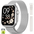 AIMIUVEI Montre Connectée Femme avec 1000mAh Batterie, 1.83" HD, 24H Fréquence Cardiaque/SpO2/Sommeil, 120+ Sports, IP68 Podomètre