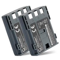 2x Batterie pour Canon EOS 400D MD101 EOS 350D MV3 MV800 ZR800 PowerShot G7 G9 MV5 - NB-2L NB-2LH (700mAh) Batterie de remplacement