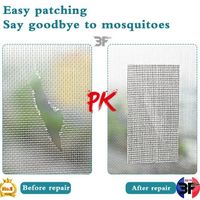 50cm*4.7cm / Ruban Adhesif Reparation Moustiquaire Patch Repare Moustiquaire Réparation de Fenêtre Kit de Moustiquaire Adhesive