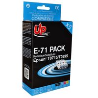 EPSON T0715-T0895 Cyan, Magenta, Jaune, 2 Noir Pack de 5 cartouches compatible UPrint